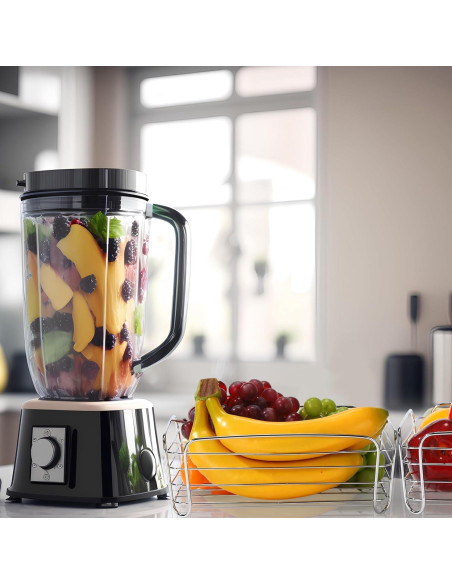 Juego de 6 Cestas de Alambre Cromadas Blulu 24.9x21.6x9.4 cm