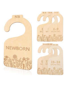 Divisores de Ropa para Bebés WAOUH Wildflower, 7 Piezas