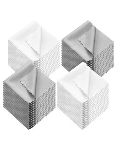 Paños de Microfibra Sumind 100 Pcs 13.97 cm Gris y Blanco