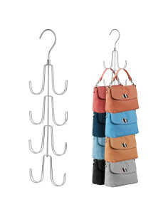 Organizador de Bolsos ZEDODIER 2 Pack Giratorio Plata 16 Mochilas