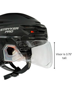 Visor TronX S50 Pro para Casco de Hockey Claro Anti-Rasguños 2
