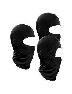 3 Balaclavas Negras Unisex para Ciclismo y Motocicleta