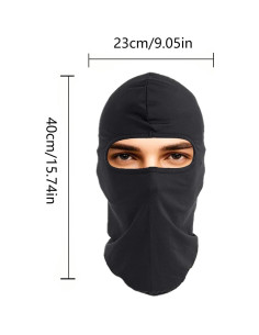 3 Balaclavas Negras Unisex para Ciclismo y Motocicleta 2