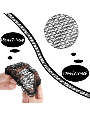 Redes de Cabello de Ballet Waydress 8 Pcs Estilo Natural