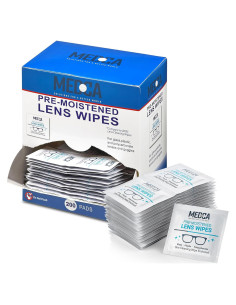 Toallitas de limpieza de lentes MEDca 200 unidades prehumedecidas