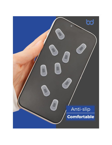 6 Pares de Almohadillas Nasales de Silicona HILEEN Transparentes