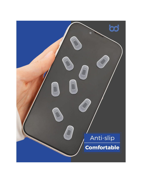 6 Pares de Almohadillas Nasales de Silicona HILEEN Transparentes