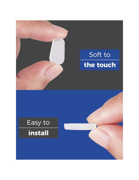 6 Pares de Almohadillas Nasales de Silicona HILEEN Transparentes