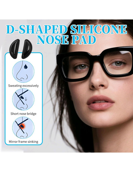 15 Pares Almohadillas Silicona Suave para Gafas MGMOOA