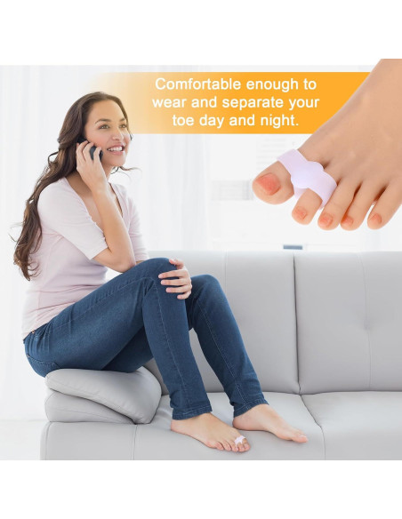 20 Correctores de Dedos en Gel Hpmjz para Juanetes y Dedos en Martillo