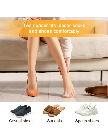 20 Correctores de Dedos en Gel Hpmjz para Juanetes y Dedos en Martillo