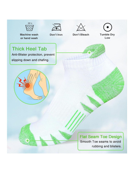 Calcetines Deportivos Heyoboy para Mujeres 5 Pares Anti-ampollas