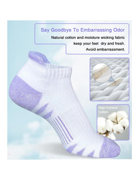 Calcetines Deportivos Heyoboy para Mujeres 5 Pares Anti-ampollas