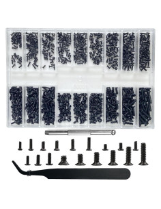 Kit de Tornillos Pequeños BAZQU 660 Pcs con Destornillador
