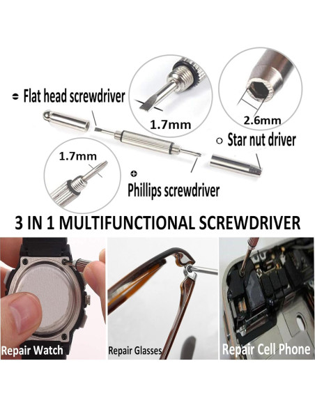 Kit de Tornillos Pequeños BAZQU 660 Pcs con Destornillador