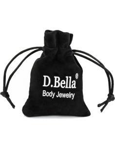 Aretes de Cartílago Transparentes D.Bella 16G 10 Pcs 12mm 2