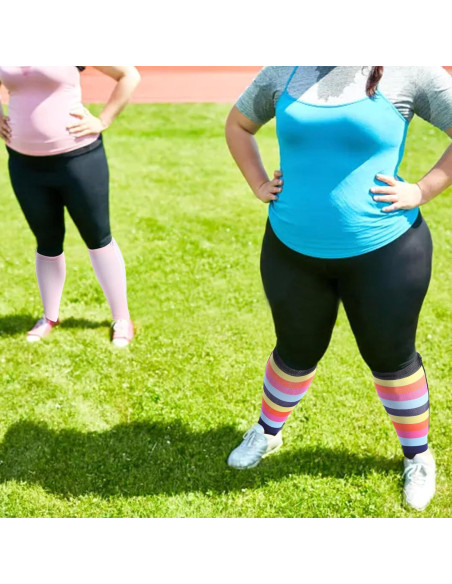 Calcetines de Compresión Abodhu Plus Size 15-20mmHg con Cremallera