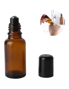 Set de 3 Botellas de Rodillo de Vidrio Ámbar 30ml Erioctry 2