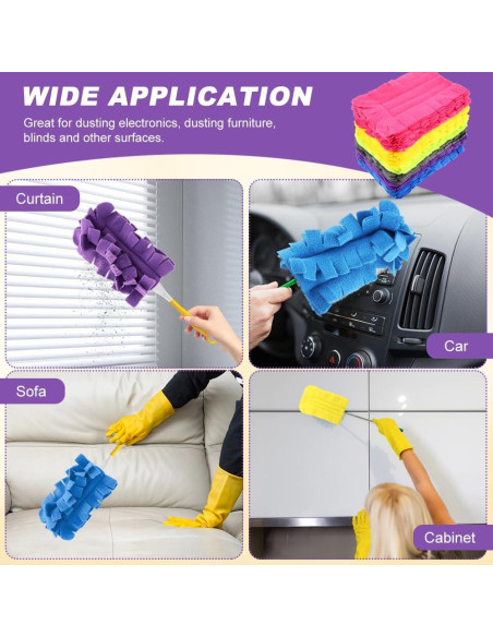 14 Recargas de Plumero Reutilizables Saycker 19.3x11.5cm