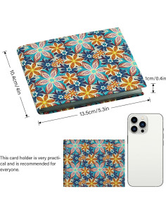 Billetera de Cuero Premium FORYEE Doble Pliegue 13.2x10.2cm 2