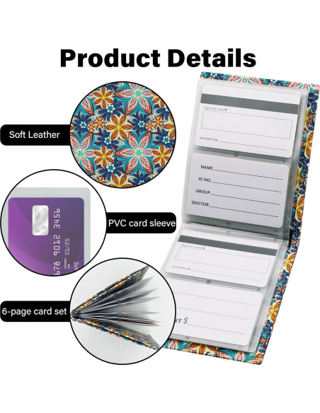 Billetera de Cuero Premium FORYEE Doble Pliegue 13.2x10.2cm