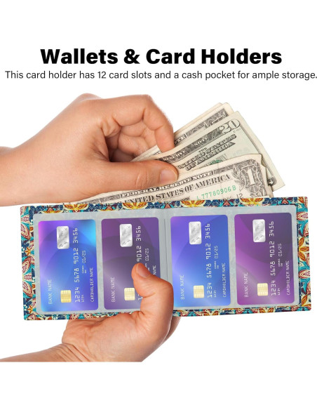 Billetera de Cuero Premium FORYEE Doble Pliegue 13.2x10.2cm