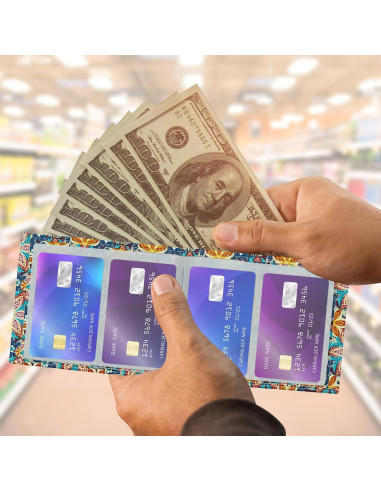 Billetera de Cuero Premium FORYEE Doble Pliegue 13.2x10.2cm