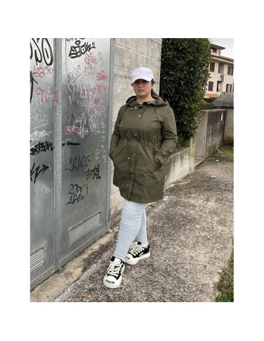 Chaqueta de Lluvia Impermeable IN'VOLAND Talla Grande Verde Militar