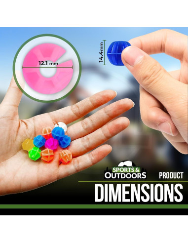 36 Perlas de Plástico para Radios de Bicicleta Kongchan Multicolor