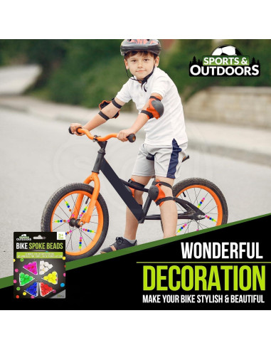 36 Perlas de Plástico para Radios de Bicicleta Kongchan Multicolor