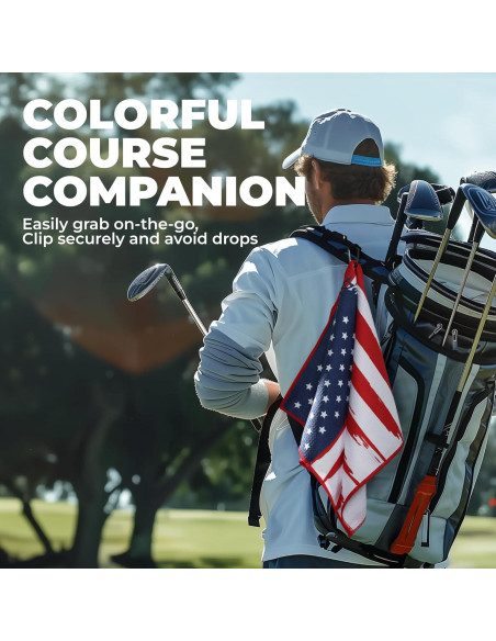 Toalla de Golf Tough Outdoors Microfibra 38x63.5cm con Clip