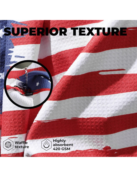 Toalla de Golf Tough Outdoors Microfibra 38x63.5cm con Clip