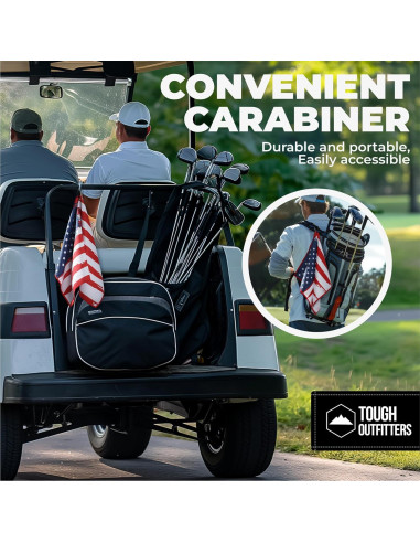 Toalla de Golf Tough Outdoors Microfibra 38x63.5cm con Clip