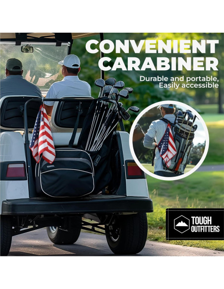 Toalla de Golf Tough Outdoors Microfibra 38x63.5cm con Clip