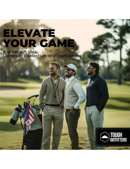 Toalla de Golf Tough Outdoors Microfibra 38x63.5cm con Clip