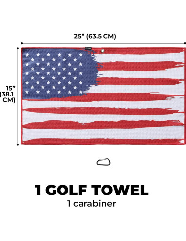 Toalla de Golf Tough Outdoors Microfibra 38x63.5cm con Clip