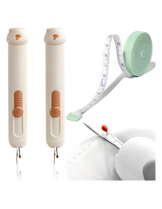 Enhebrador Automático 3 en 1 HDLYQL Marrón - Desgarrador de Costuras