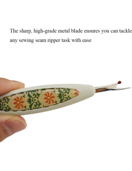 Desgarrador de Costuras HAHIYO Ergonómico 12.5 cm Blanco