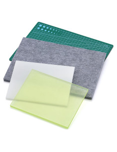 Juego de Almohadillas de Perforación de Cuero Yizzvb A4