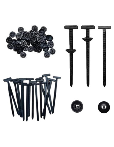 Hebillas de Brida de Cable 60 Pcs Nylon Auto Bloqueante