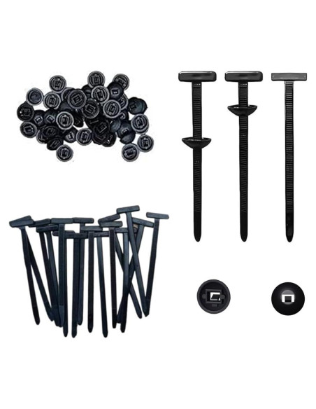 Hebillas de Brida de Cable 60 Pcs Nylon Auto Bloqueante