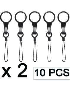 Cintas para el Cuello YOUOWO 10 Pcs con Anillo de Dedo 2