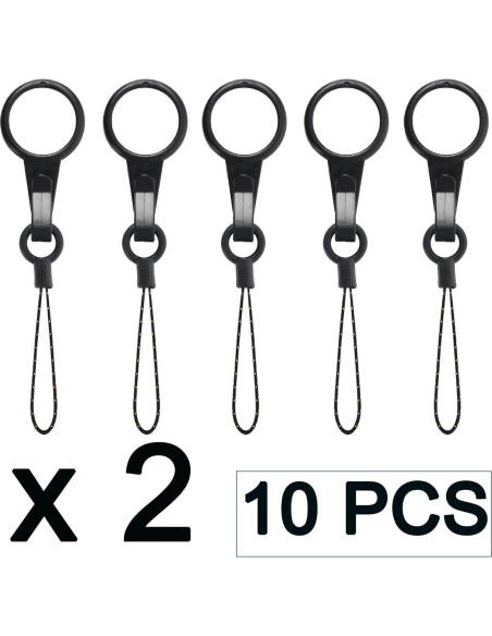 Cintas para el Cuello YOUOWO 10 Pcs con Anillo de Dedo