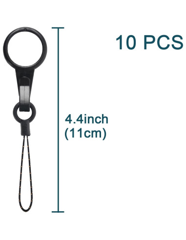 Cintas para el Cuello YOUOWO 10 Pcs con Anillo de Dedo