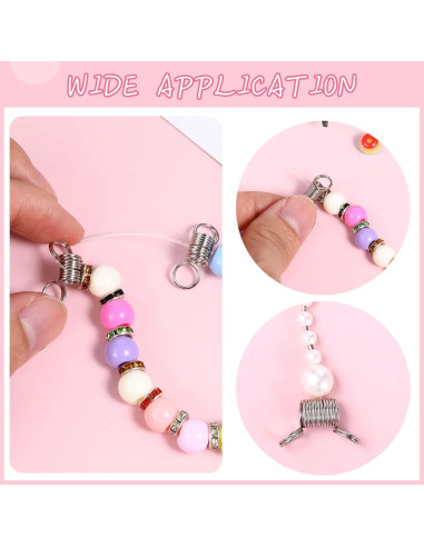 30 Sujetadores de Perlas DOPENSPI, 15 Grandes y 15 Pequeños