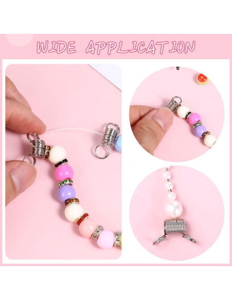 30 Sujetadores de Perlas DOPENSPI, 15 Grandes y 15 Pequeños