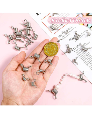 30 Sujetadores de Perlas DOPENSPI, 15 Grandes y 15 Pequeños