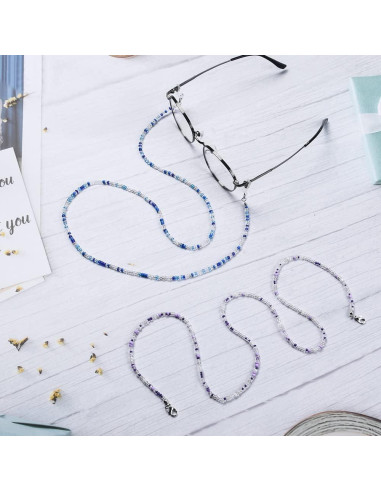 Cadena para Gafas 5 Piezas Antideslizantes con Ganchos