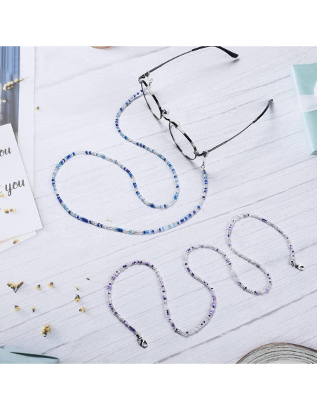 Cadena para Gafas 5 Piezas Antideslizantes con Ganchos Cadena para Gafas 5 Piezas Antideslizantes con Ganchos