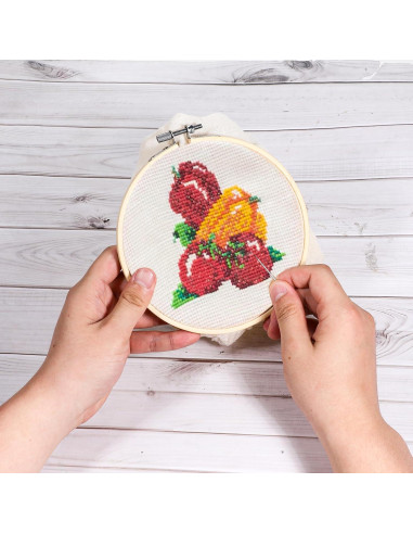 Aros de Bordado de Bambú 4" y 6" - 2 Pcs Ajustables